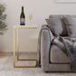 Timberlake C-Table in Gold and White, , large