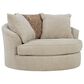 Ashley Steelwater Retreat Oversized Swivel Accent Chair in Latte, , large