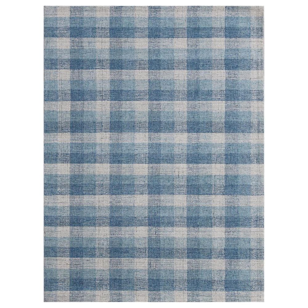 Amer Rugs Tartan 5" x 7"6" Blue Area Rug, , large