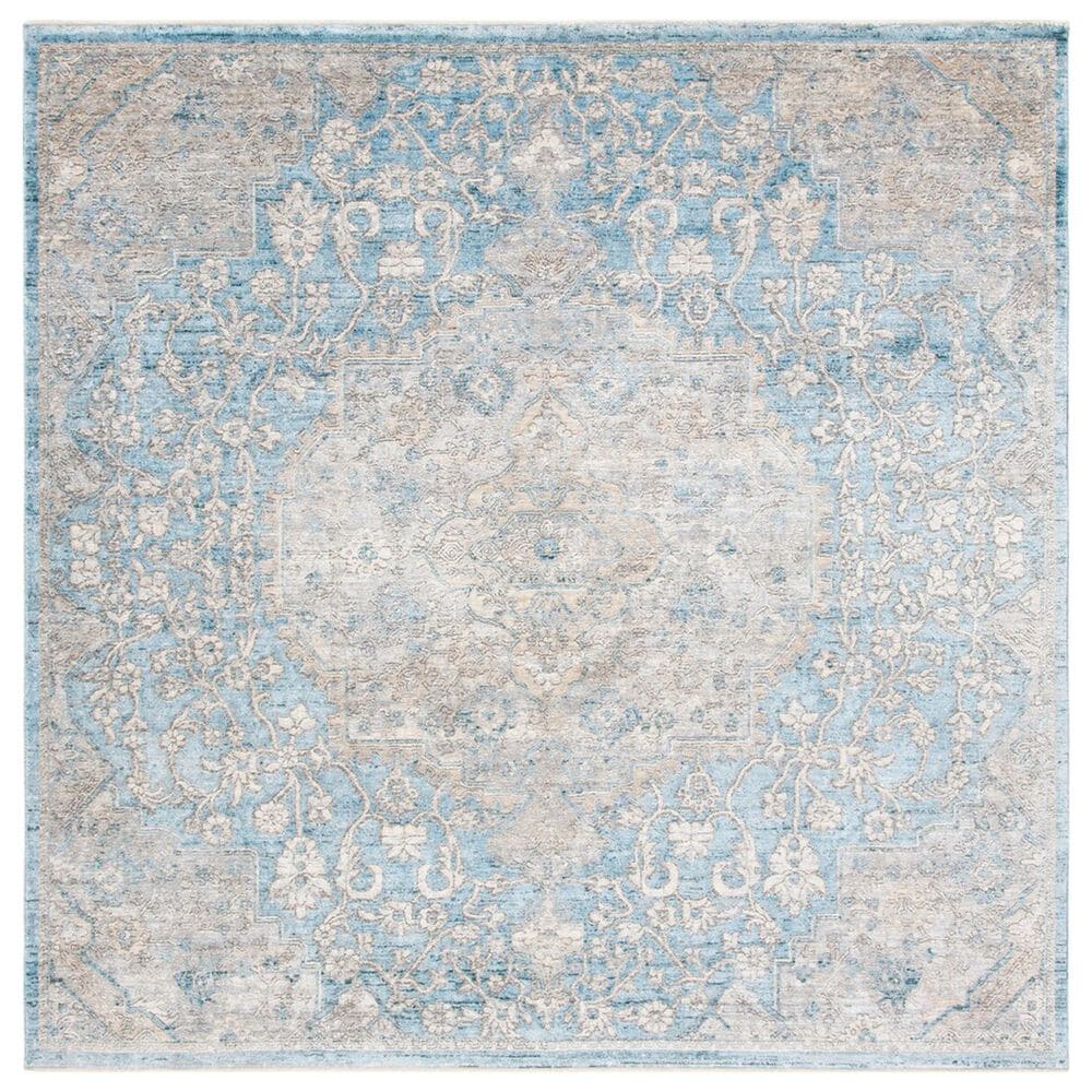 Safavieh Dream DRM412M 6"7" Square Blue and Grey Area Rug, , large