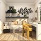 Maple and Jade 30" x 60" Geometric 3D Stripes Wall Decor in Matte Black, , large