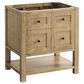 James Martin Vanities Breckenridge 30" Single Bathroom Vanity in Light Natural Oak with 3 cm Lime Delight Quartz Top and Rectangular Sink, , large