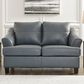 Ashley Genoa Stationary Loveseat in Steel, , large