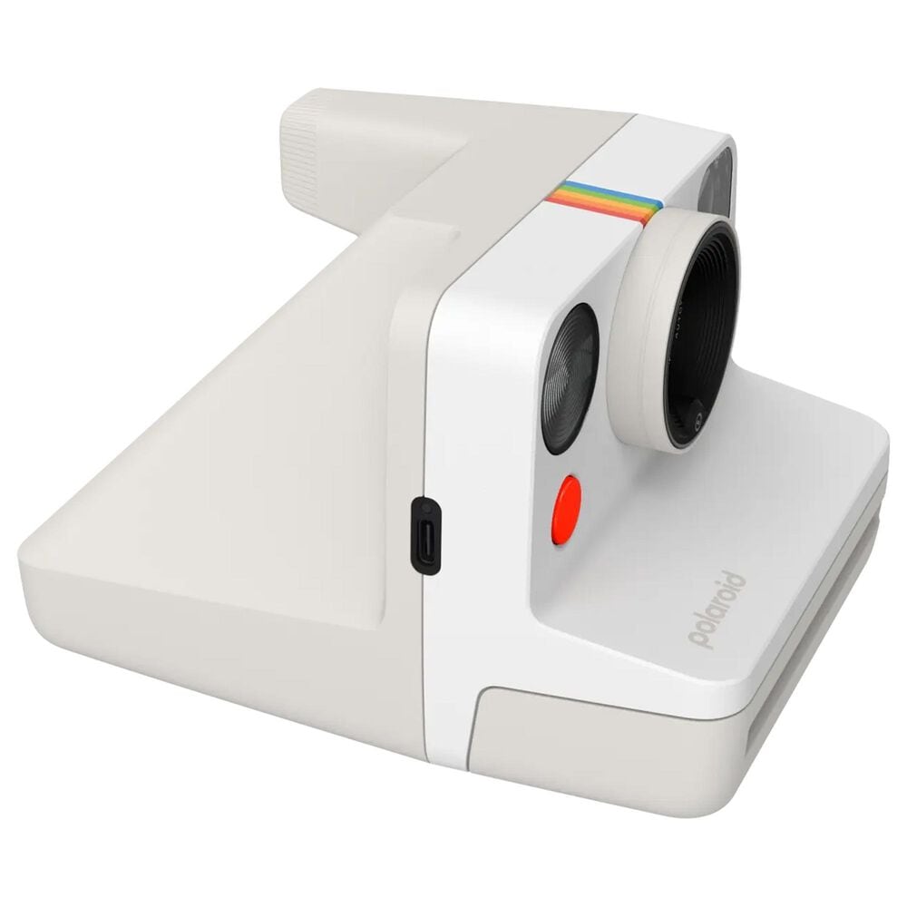 Polaroid Now Generation 3 Instant Camera with Color Film Bundle (8 Photos) in Pebble White, , large