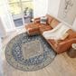 Dalyn Rug Company Hatay HY3 8" Round Navy Area Rug, , large