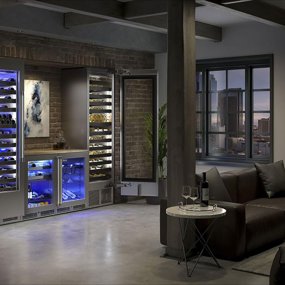 Perlick 5.2 Cu. Ft. Outdoor Marine Signature Series Wine Reserve with Left Hinge and Solid Door in Stainless Steel, , large