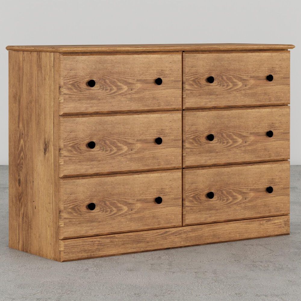 Lemoore Essentials 45" 6-Drawer Dresser Only in Saratoga Pine, , large