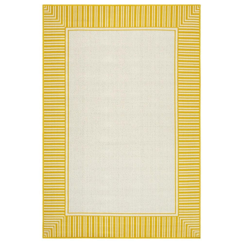 Surya Alfresco 8"10" Square Pearl, Saffron, Beige and Tan Indoor/Outdoor Area Rug, , large