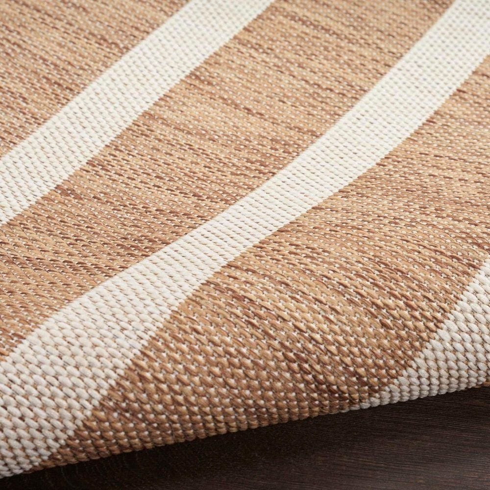 Nourison Positano POS03 Jute and Ivory 6&#39; x 9&#39; Indoor/Outdoor Area Rug, , large
