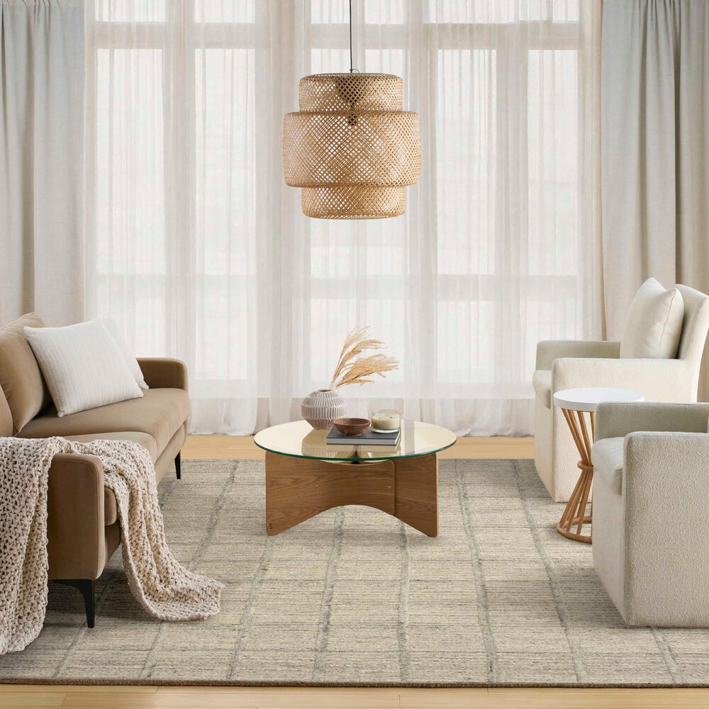 Nourison Pure Framework Silver 8'6" x 11'6" Area Rug, , large