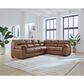 Ashley WillowBend 3-Piece Sectional with RAF Sofa in Caramel, , large