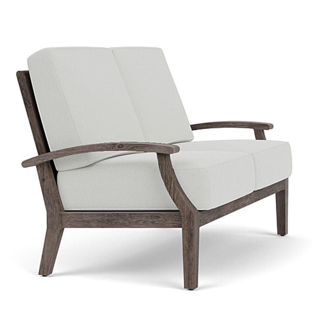 Lloyd Flanders Frontier Outdoor Loveseat in Bright Side Fog, , large