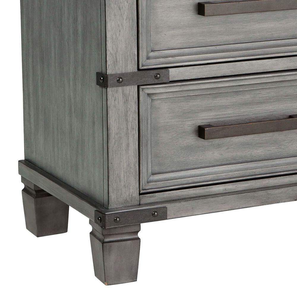 Ashley Russelyn 2 Drawer Nightstand in Gray, , large