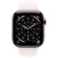 Apple Watch Series 11 (GPS+Cellular) 42mm Titanium Case with Light Blush Sport Band - S/M in Gold and 2-Year AppleCare+, , large