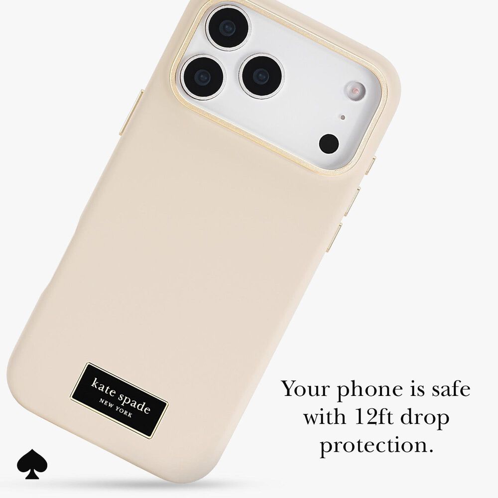 Kate Spade Silicone MagSafe Case for Apple iPhone 17 Pro Max in Icon Perfect Beige, , large