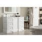 James Martin Vanities De Soto 48" Single Bathroom Vanity in Bright White with 3 cm Ethereal Noctis Quartz Top and Rectangular Sink, , large
