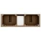 James Martin Vanities Brookfield 72" Double Bathroom Vanity in Pecan with 3cm Ethereal Noctis Quartz Top and Rectangular Sinks, , large