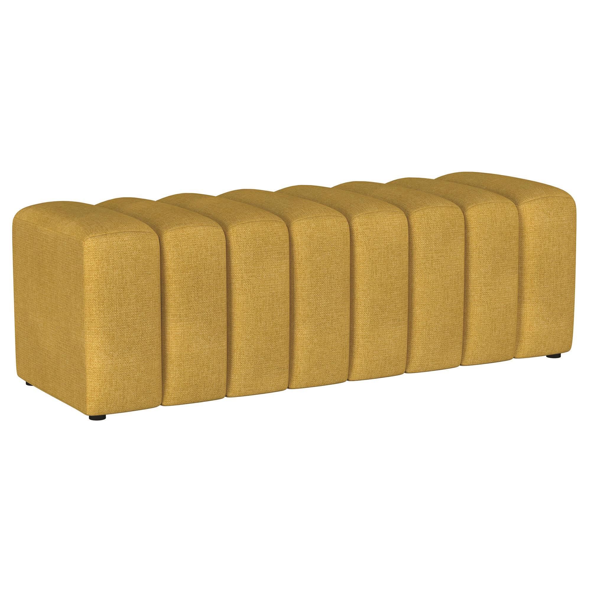 Pacific Landing Accent Bench in Mustard Yellow
