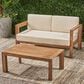 Hearth and Haven Genser 2-Piece Patio Conversation Set with Beige Cushion in Brown, , large