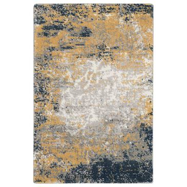 Nourison Twilight 2" x 3" Navy and Gold Area Rug, , large