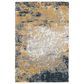 Nourison Twilight 2" x 3" Navy and Gold Area Rug, , large