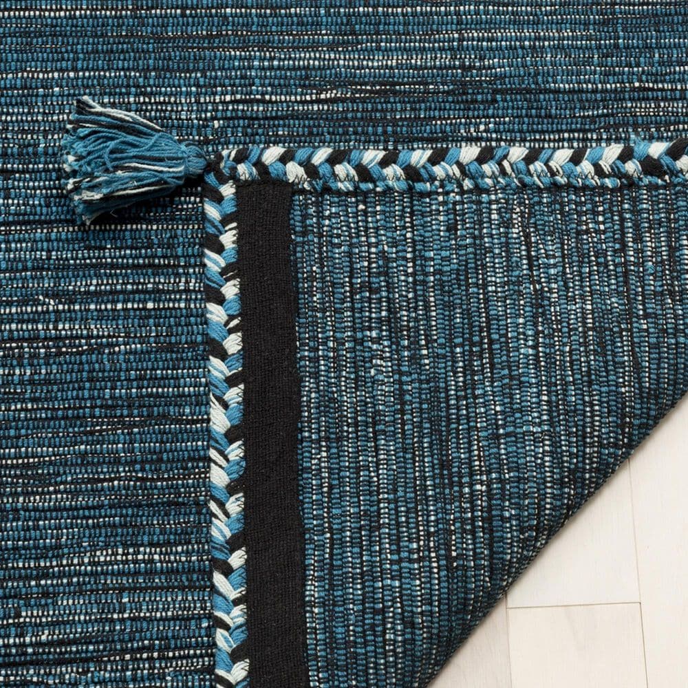 Safavieh Montauk 5&#39; Square Blue and Black Area Rug, , large