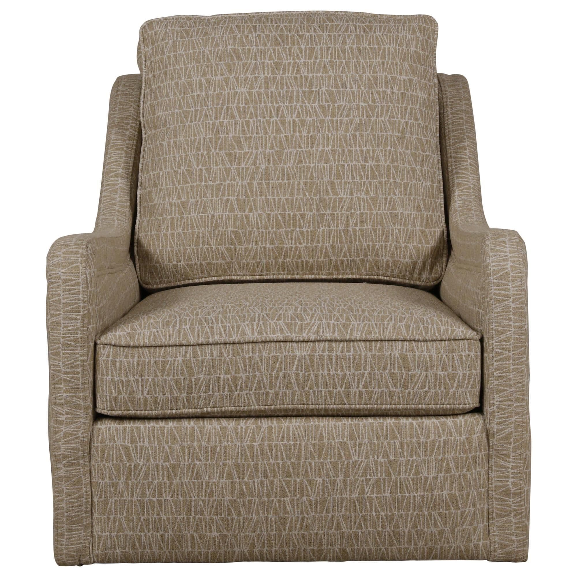 Sam Moore Roxy Swivel Chair in Bisque NFM