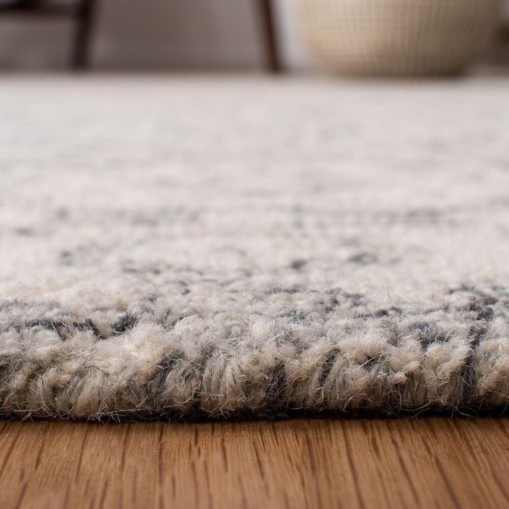 Safavieh Micro-Loop Oriental 2&#39;3&quot; x 13&#39; Charcoal and Ivory Runner, , large