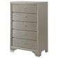 Crown Mark Lyssa 5-Drawer Chess in Champagne, , large