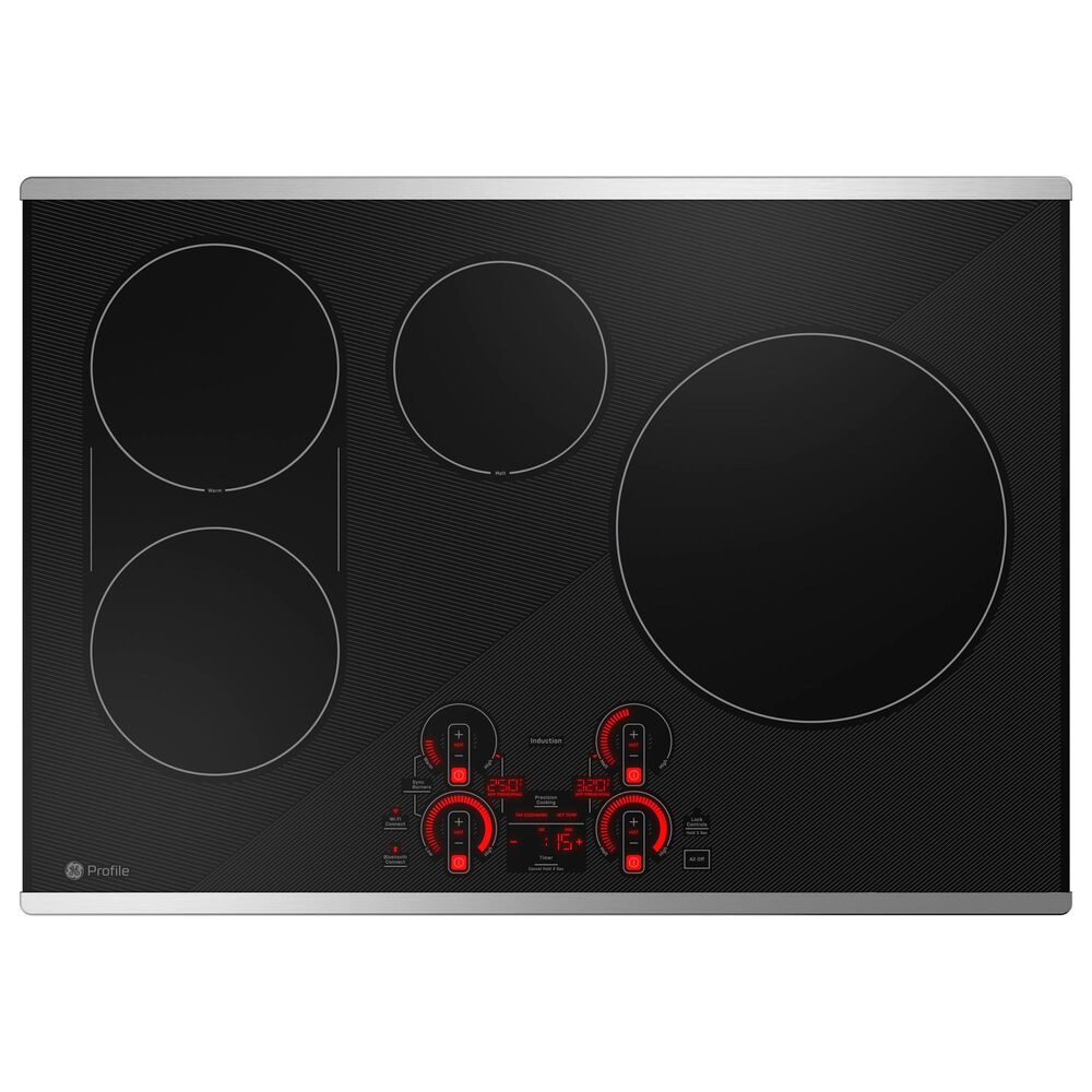 GE Profile 2-Piece Kitchen Package with 30&quot; Smart Built-In Convection Single Wall Oven and Induction Cooktop in Stainless Steel, , large