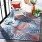 Safavieh Cabana CBN458M 6"6" x 9"6" Blue and Rust Indoor/Outdoor Area Performance Rug, , large