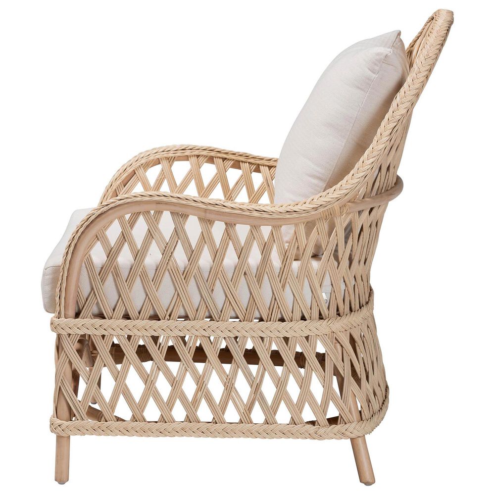 Baxton Studio Florence Arm Chair in Neutral, , large