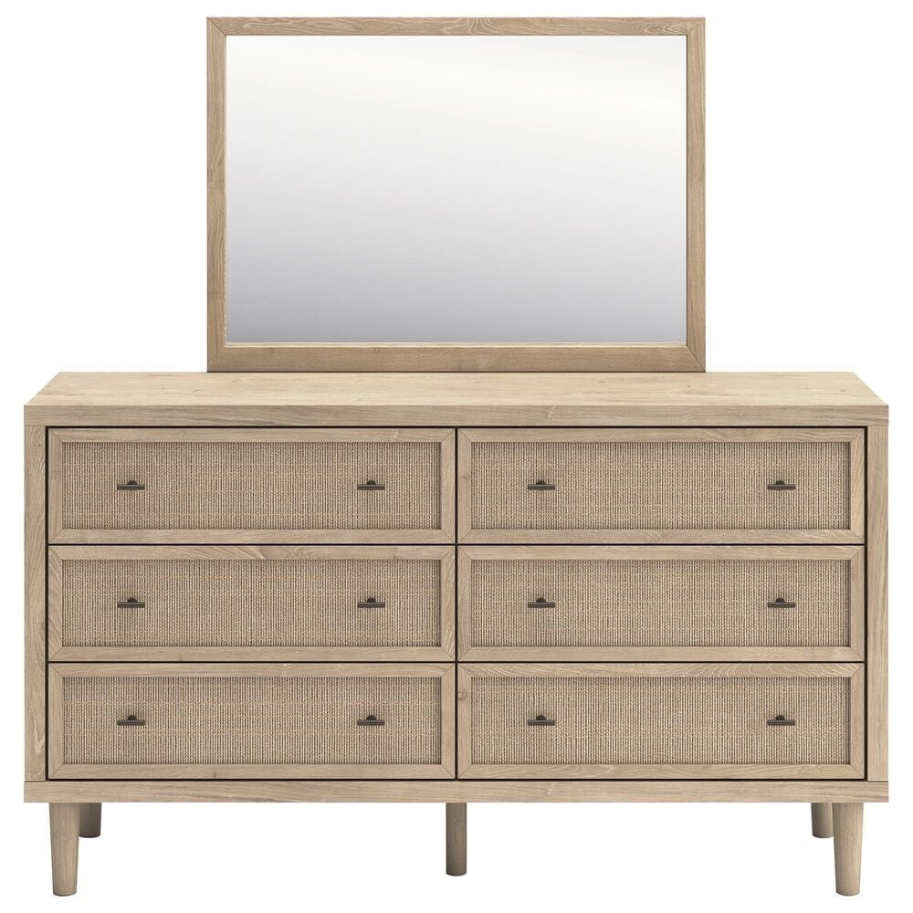Ashley Cielden Dresser and Mirror in Two Tone, , large