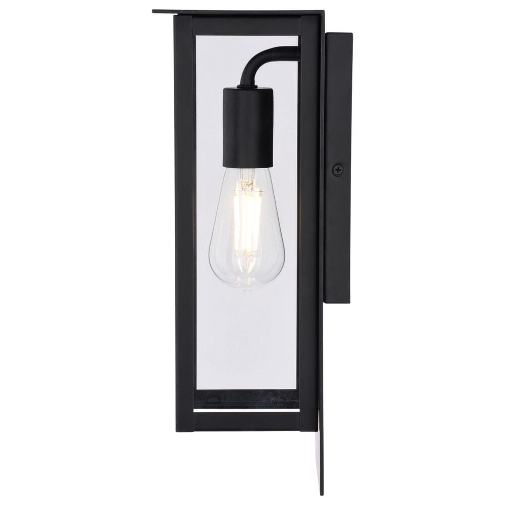 Vaxcel Burr Ridge 1-Light Outdoor Wall Sconce in Matte Black, , large