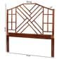 bali & pari Kachiri King Slat Headboard in Marbled Tortoise Brown and Mahogany Brown, , large