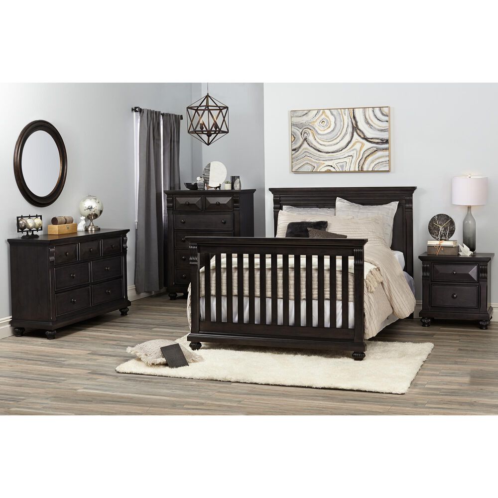 Kingsley Baby Sedona 4-In-1 Lifetime Convertible Crib in Bitter Sweet, , large