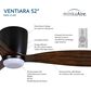 Minka-Aire Ventiara 52" LED Flush Mount Indoor/Outdoor Ceiling Fan in Coal, , large