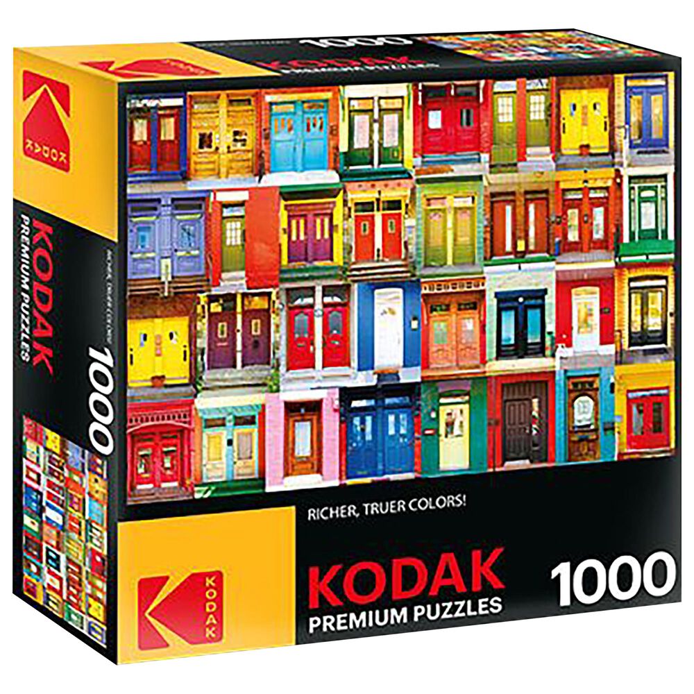 Cra-Z-Art 1000 Piece Puzzle Colorful Montreal Doors, , large