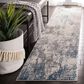Safavieh Invista INV481 2" x 8" Grey and Blue Runner, , large