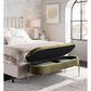 Lumisource Chloe Storage Bench in Green/Gold, , large