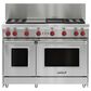 Wolf 48" Liquid Propane Gas Range with Griddle and Grill in Stainless Steel, , large