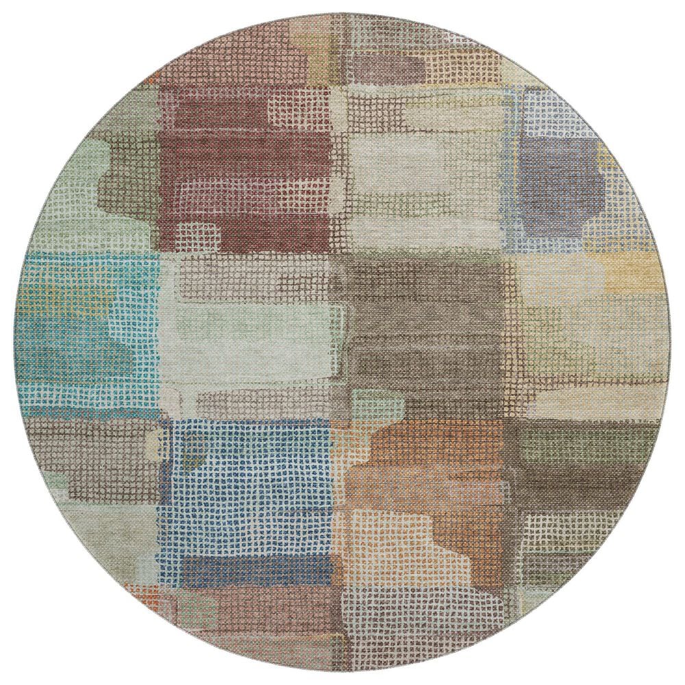 Dalyn Rug Company Ravenna RN10 8" Round Putty Area Rug, , large