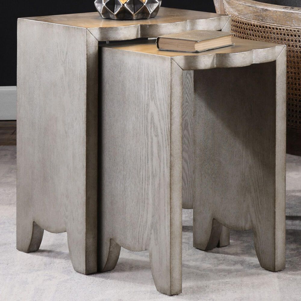 Uttermost Imala Nesting Tables in Burnished Silver , , large