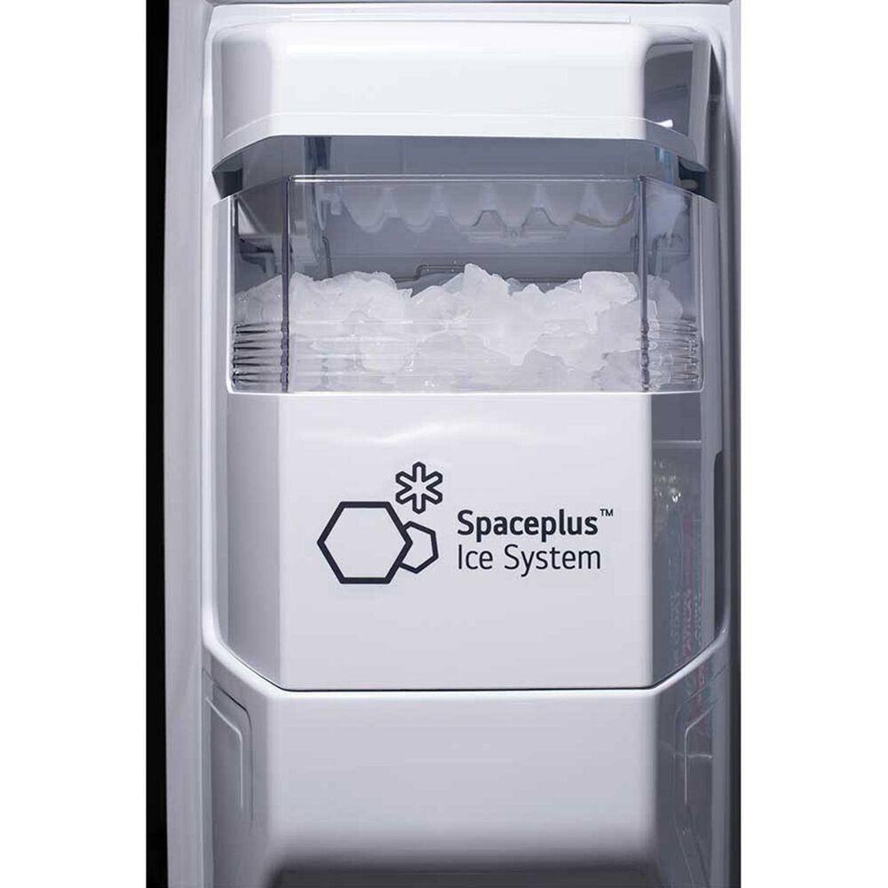 LG 27.1 Cu. Ft. Side-by-Side Refrigerator in Black Stainless Steel, , large