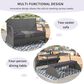 Hearth and Haven U Style Outdoor Loveseat with Convertible Seating in Gray, , large