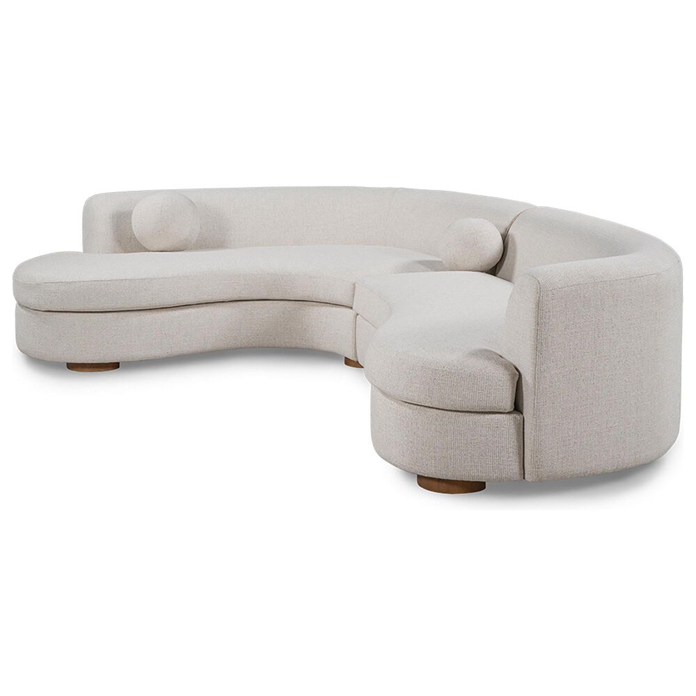Classic Home Concord 2-Piece Sectional with Left-Facing Chaise in Ivory, , large