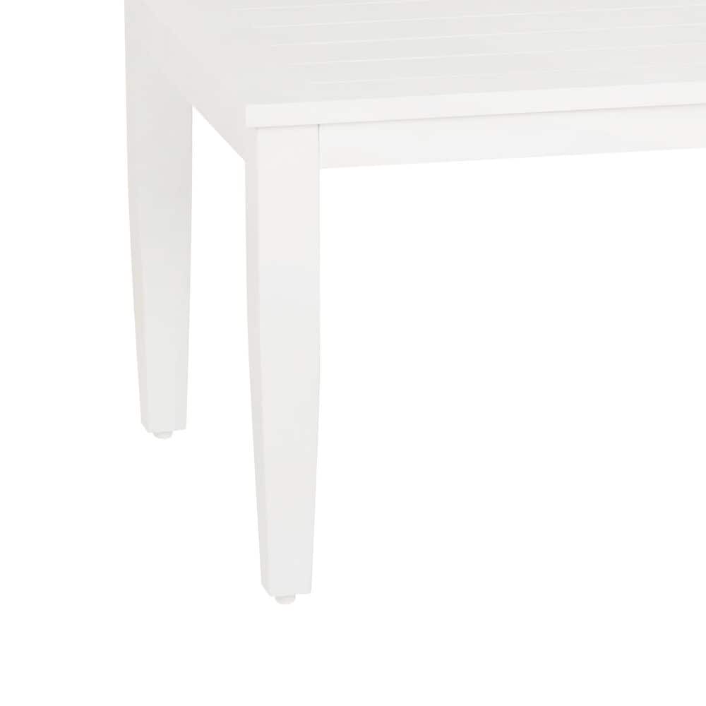 Linon Home Decor Claiborne Rectangular Coffee Table in White, , large