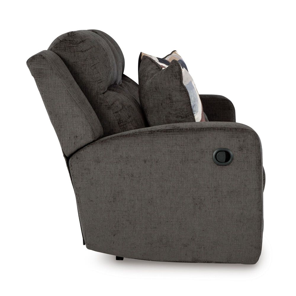 Ashley Kanlow Manual Reclining Console Loveseat in Dusk, , large