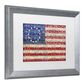 Timberlake 11" x 14" Betsy Ross Flag Art in White Matting and Silver Frame, , large