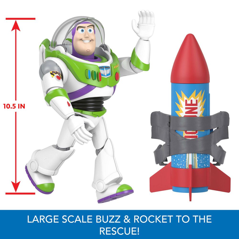 Disney Toy Story Buzz Lightyear Action Figure in Multicolor, , large
